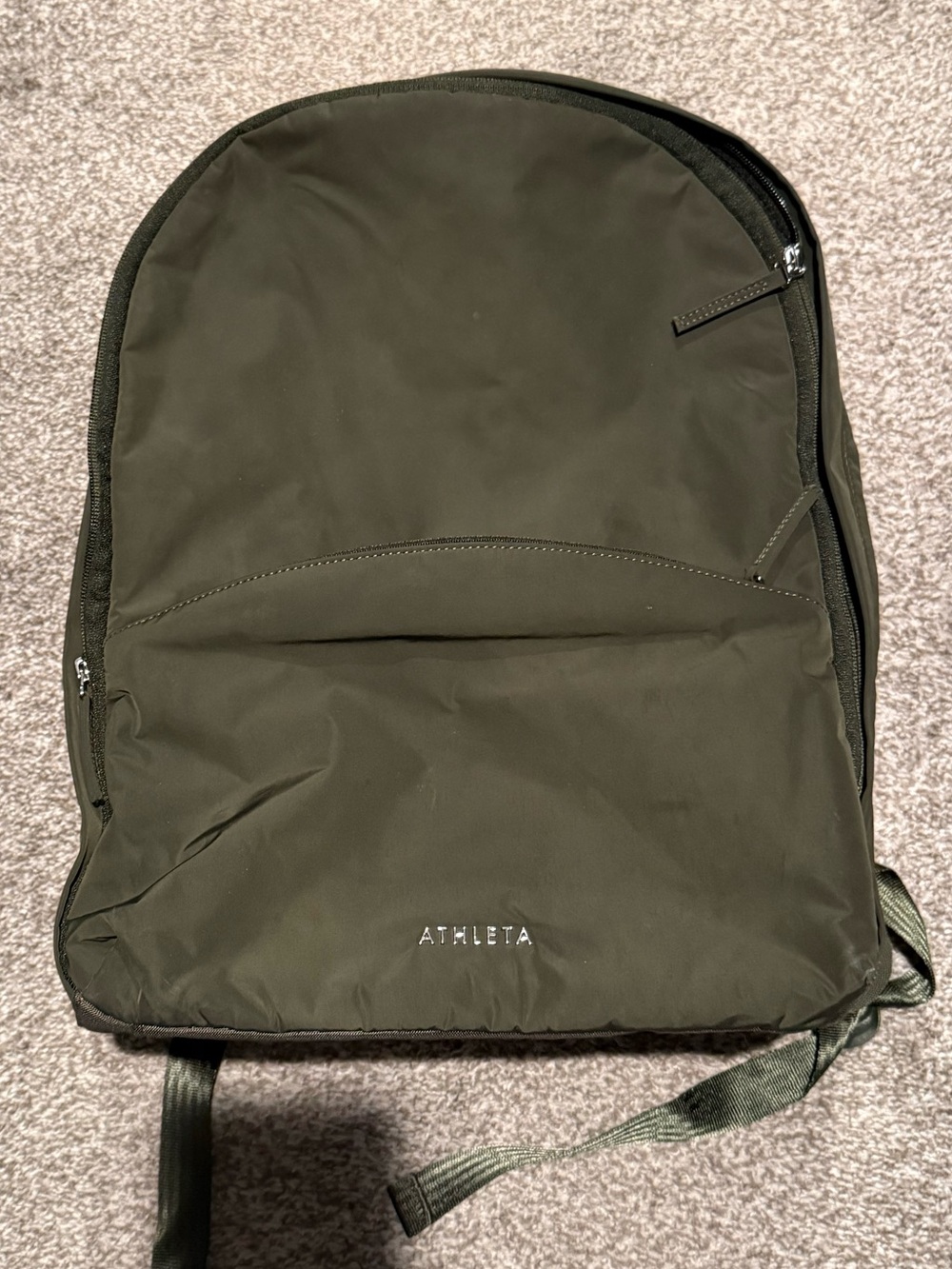 Athleta Dark Olive Green Minimalist Backpack